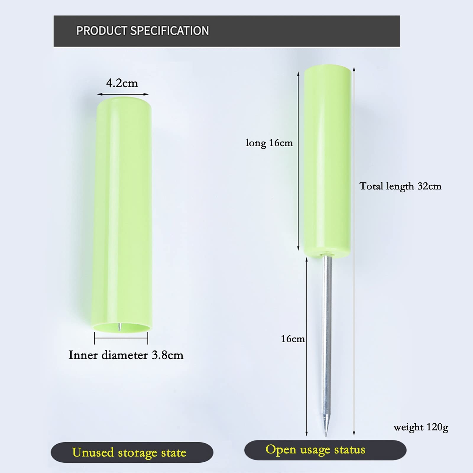 Support Canne a Peche 2 Porte-Canne à pêche, Porte-Tige pour la pêche bancaire, Porte-Pois de Poisson pour la Plage, Support de Support au Sol, PVC renforcé Support de Canne à Pêche