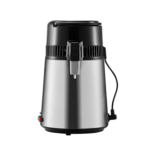 Miniatura 10 de VEVOR Destilador de agua, filtro purificador de agua pura de 4L 1.05 galones para encimera del hogar, fabricante de agua destilada de 750 W,