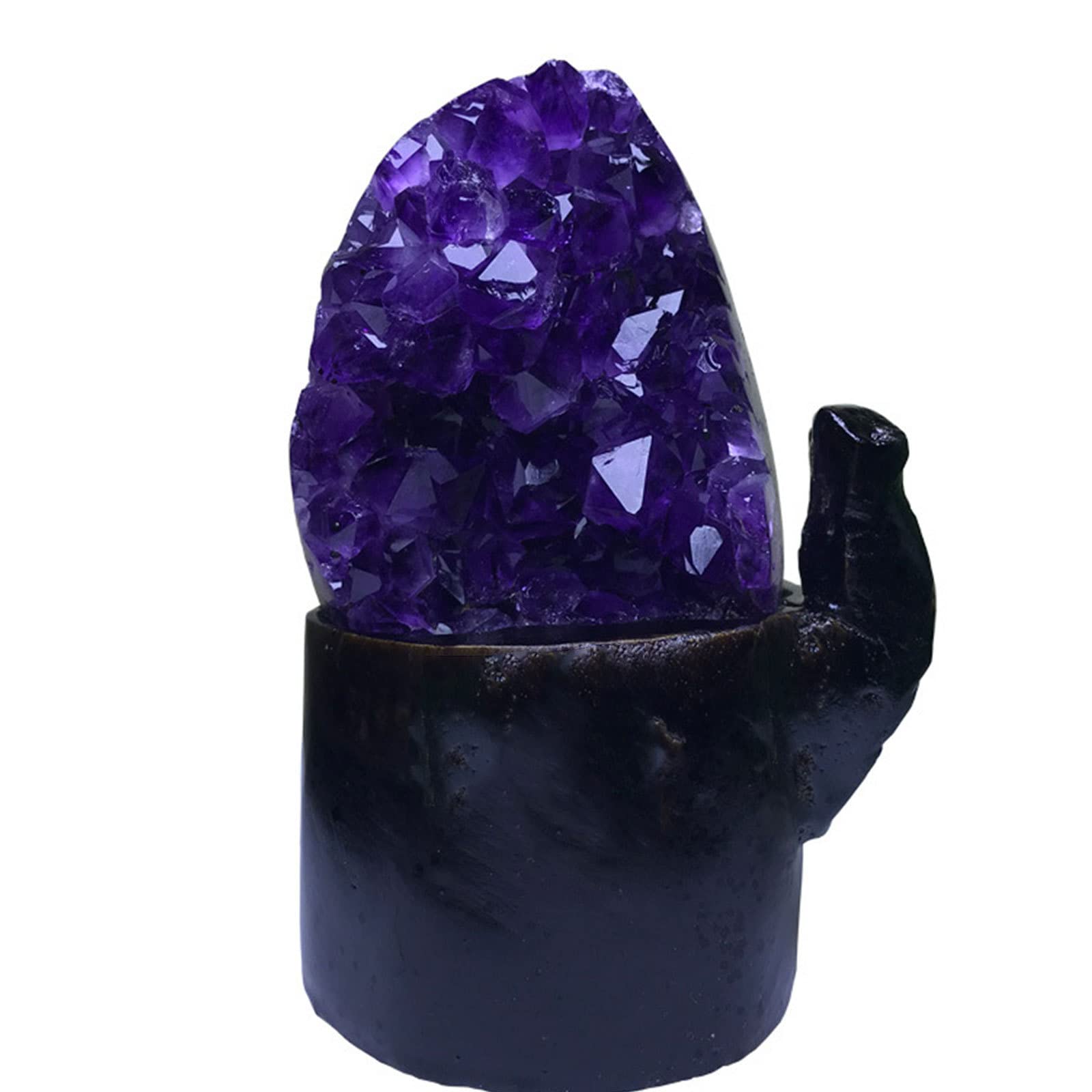Racimos de Amatista Natural de Uruguay, geoda de Cristal de Cuarzo, espécimen Espiritual de Piedra for Cristales, decoración del hogar, Regalo de 2,6 Libras decoración hogareña(Size:1.8lbs)