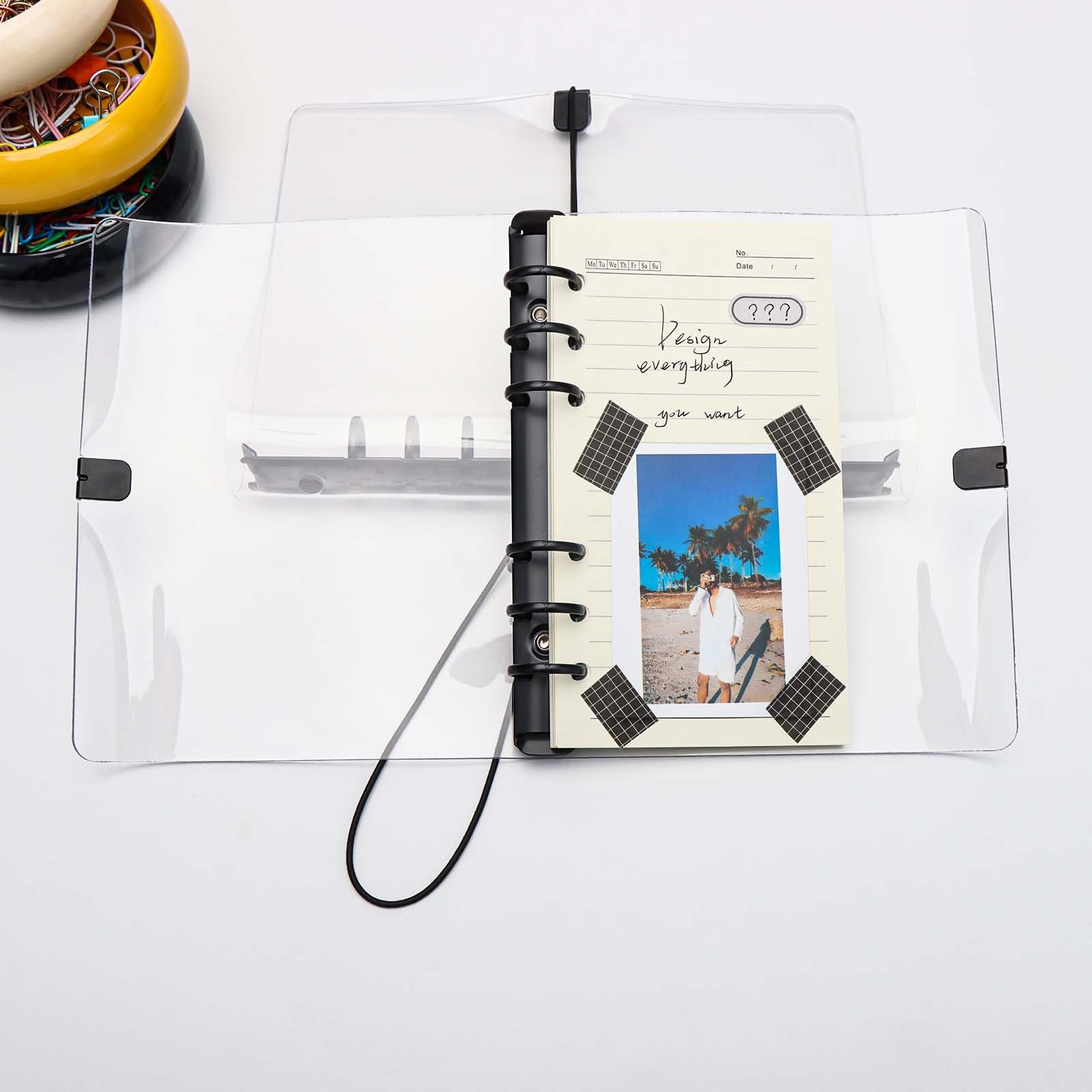 2 PCS A6 Rainbow Soft PVC Notebook Cover, Refillable Paper PVC Binder