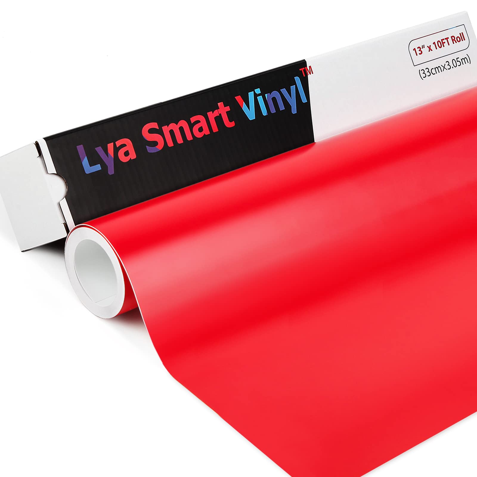 Buy Lya Vinyl Red Smart Adhesive Vinyl (Works without Mat) 13" x 10FT