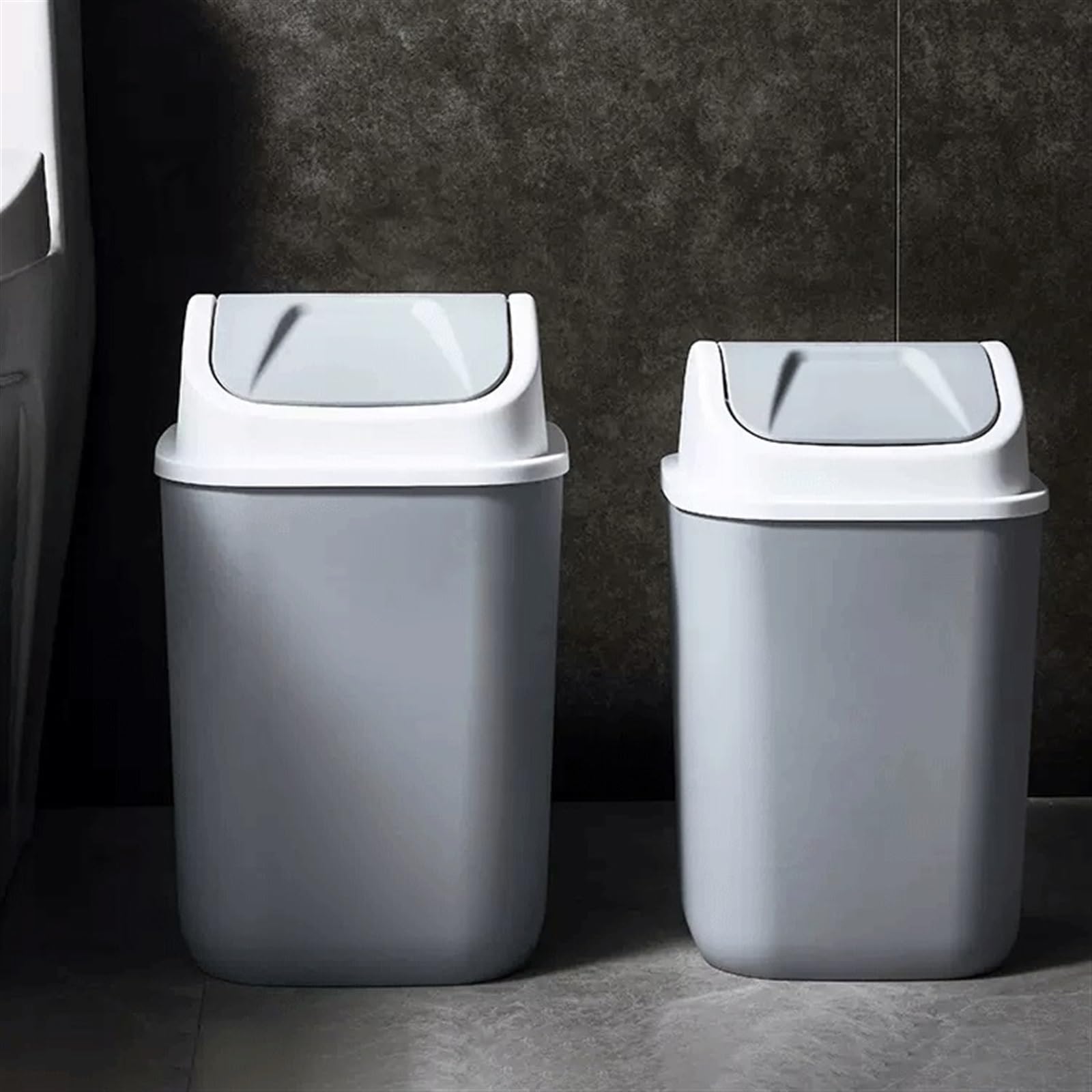 12L/14L Kosz na śmieci do wnętrz z pokrywką Kuchnia Kosz na śmieci Plastikowy kosz na śmieci z ochroną na śmieci Kosz na odpady (niebieski, 14l)