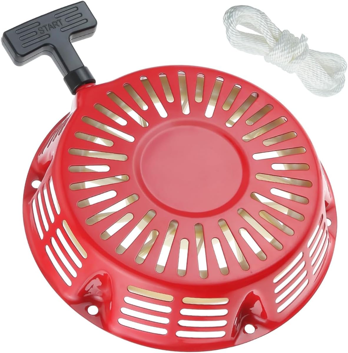 ZAMDOE GX340 GX390 Recoil Starter Pull Start Assembly for Honda GX610 GX620 GX 340 GX 390 28400-ZE3-W01ZA 11hp 13hp 389 420 439 cc Generator Gasoline Engine Replacement Parts, with Pull Cord Rope