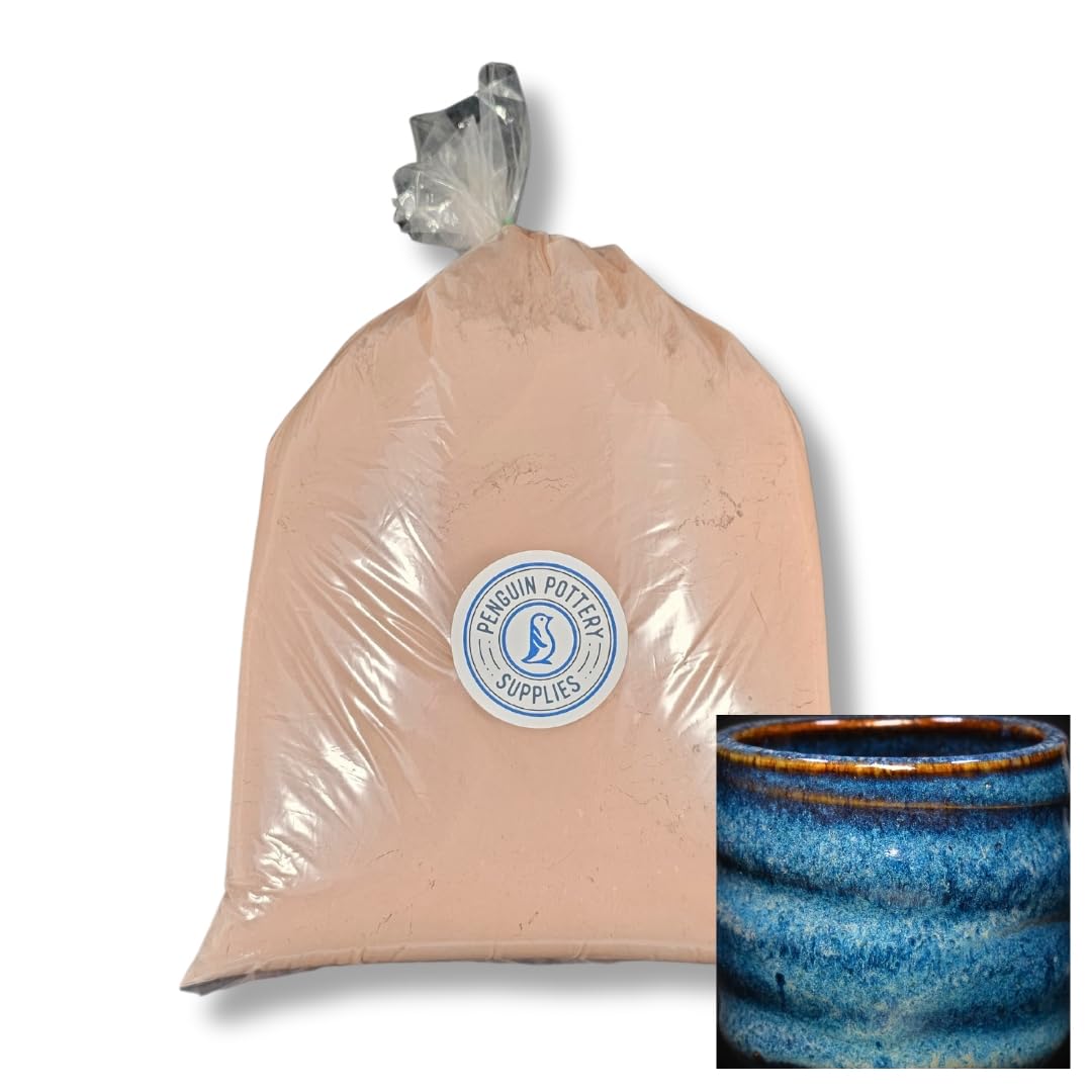 Penguin Pottery - Floating Blue (5 Lbs Dry) - Speciality Series - Mid Fire Glaze Cone 5-6 - Ceramic Glaze Pottery (5 lbs | 2.3 kg)