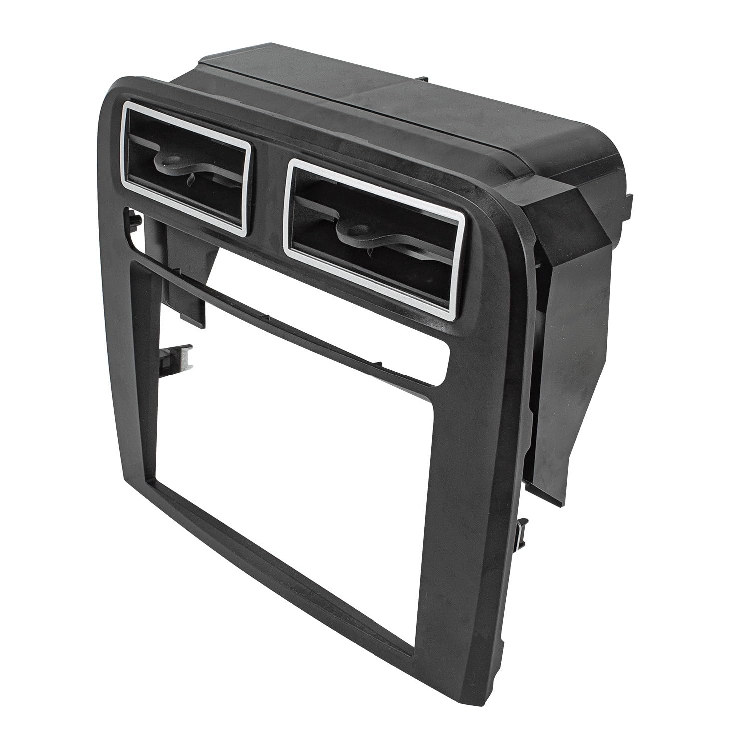 Double DIN Radio Installation Bezel / Frame For Fiat Grande Punto (2005-2010) - Black