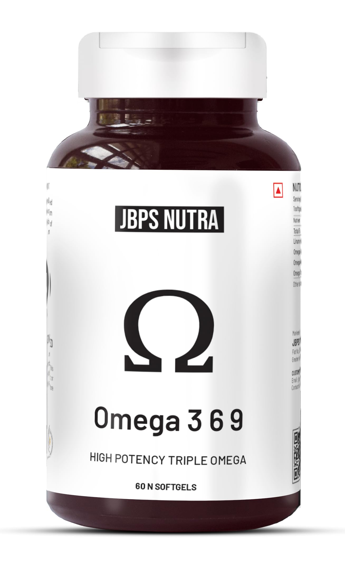 JBPS NUTRA Organic Omega 3 6 9 Omega Multivitamin Supplement