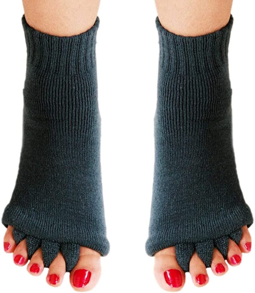 AIBEARTY 1 Pair Yoga Sport Gym Five Toe Separator Socks