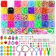 DIYDEC 2700+ Loom Bänder Set für Armbänder, Loops Gummis Bänder Loom Rubber Bands Kit Kinder Basteln für Junge und Mädchen
