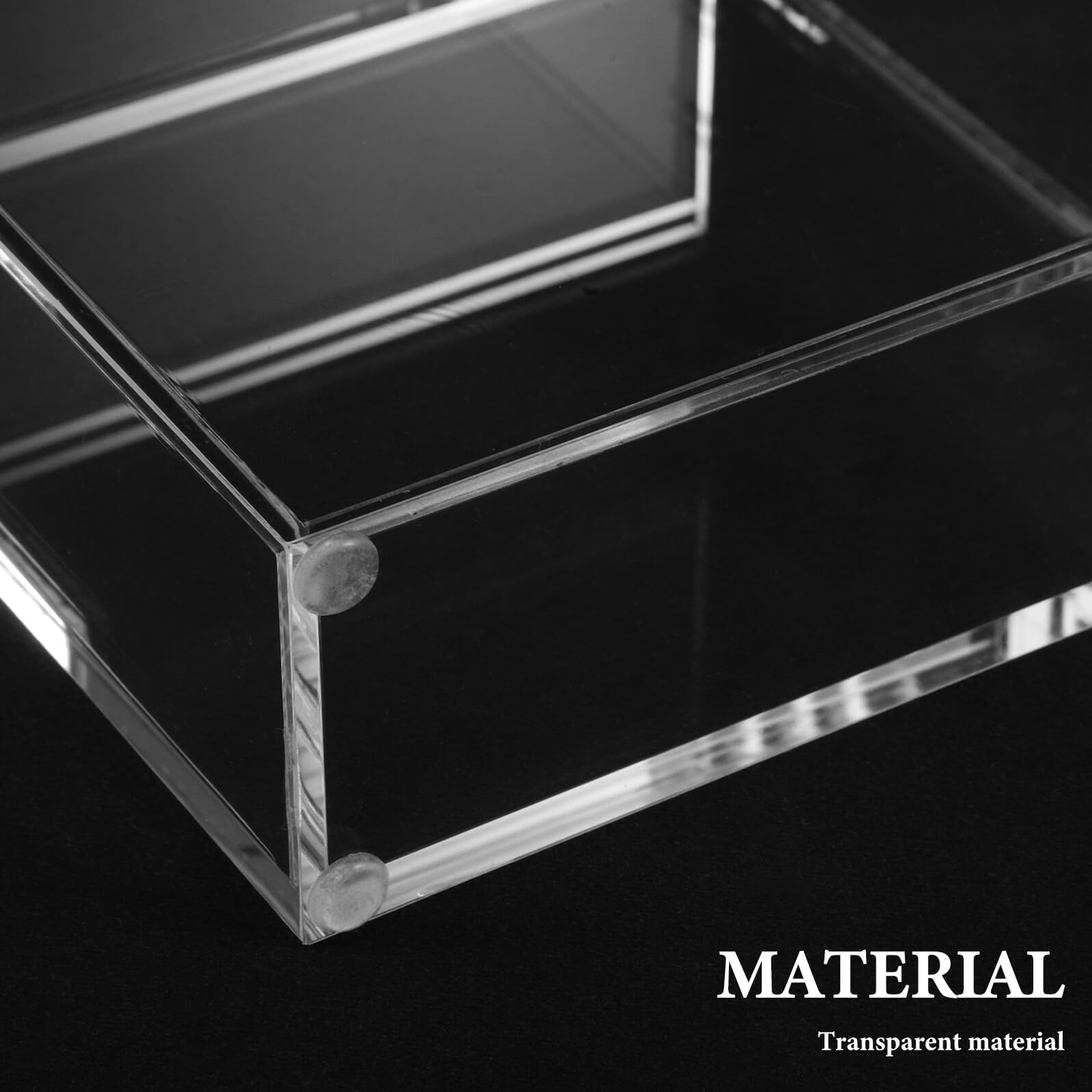 Boîte de Rangement Transparent pour Cartes à Jouer Boîte Magnétique Compatible avec Boosters Japonais Étui de Présentation pour Collectionneurs de Jeux de Société