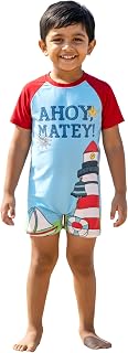 KiddoPanti Boys & Girls Half Sleeve Mid Thigh Length Swim Suit Price In India