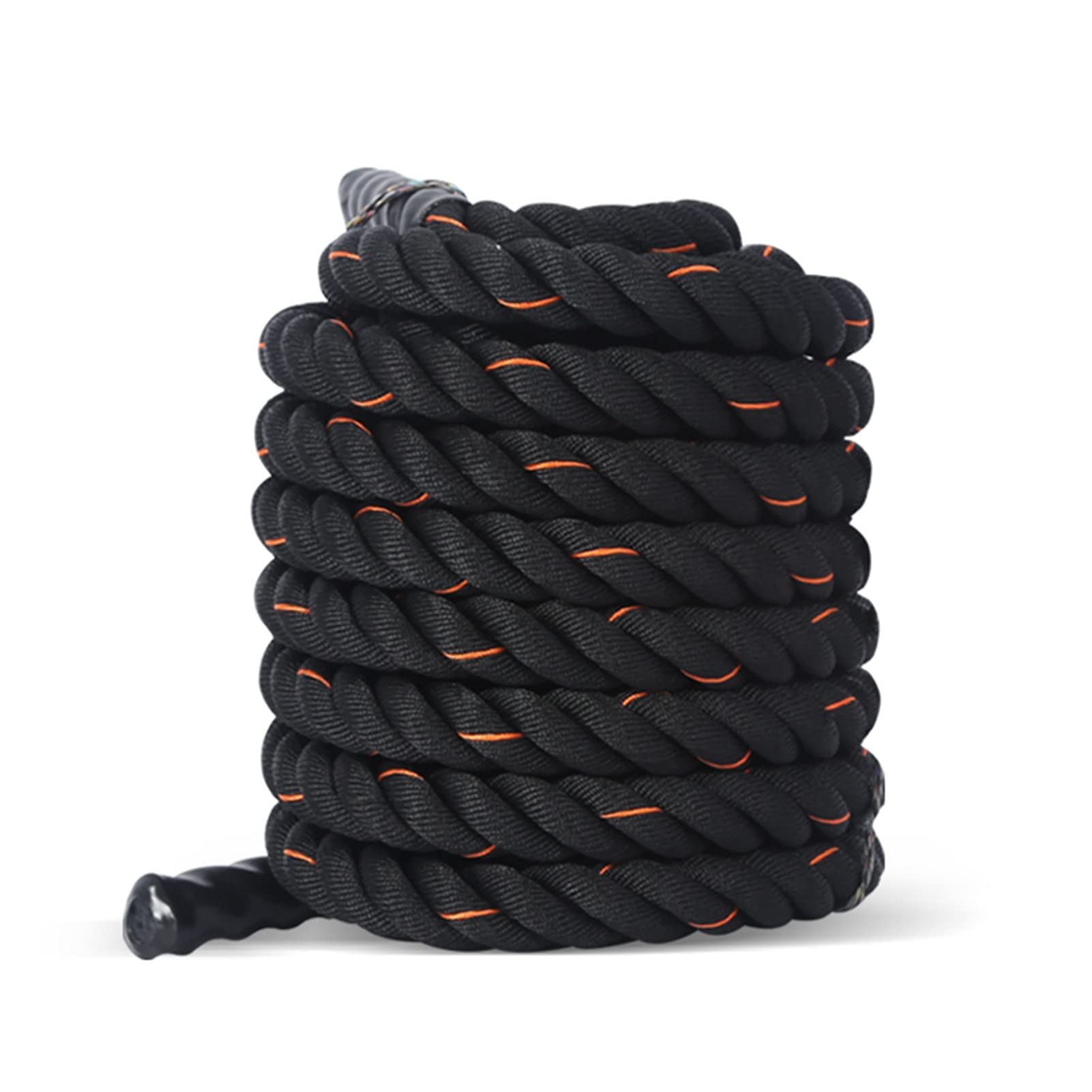 Battle Rope, 1,5" Breite 30/40/50ft Länge, Ideal für Muskelaufbau und Cardio-Workouts, Schweres Übungstraining, für Fitnessstudio und Heimtraining Polyester Dacron (Size : 15m)