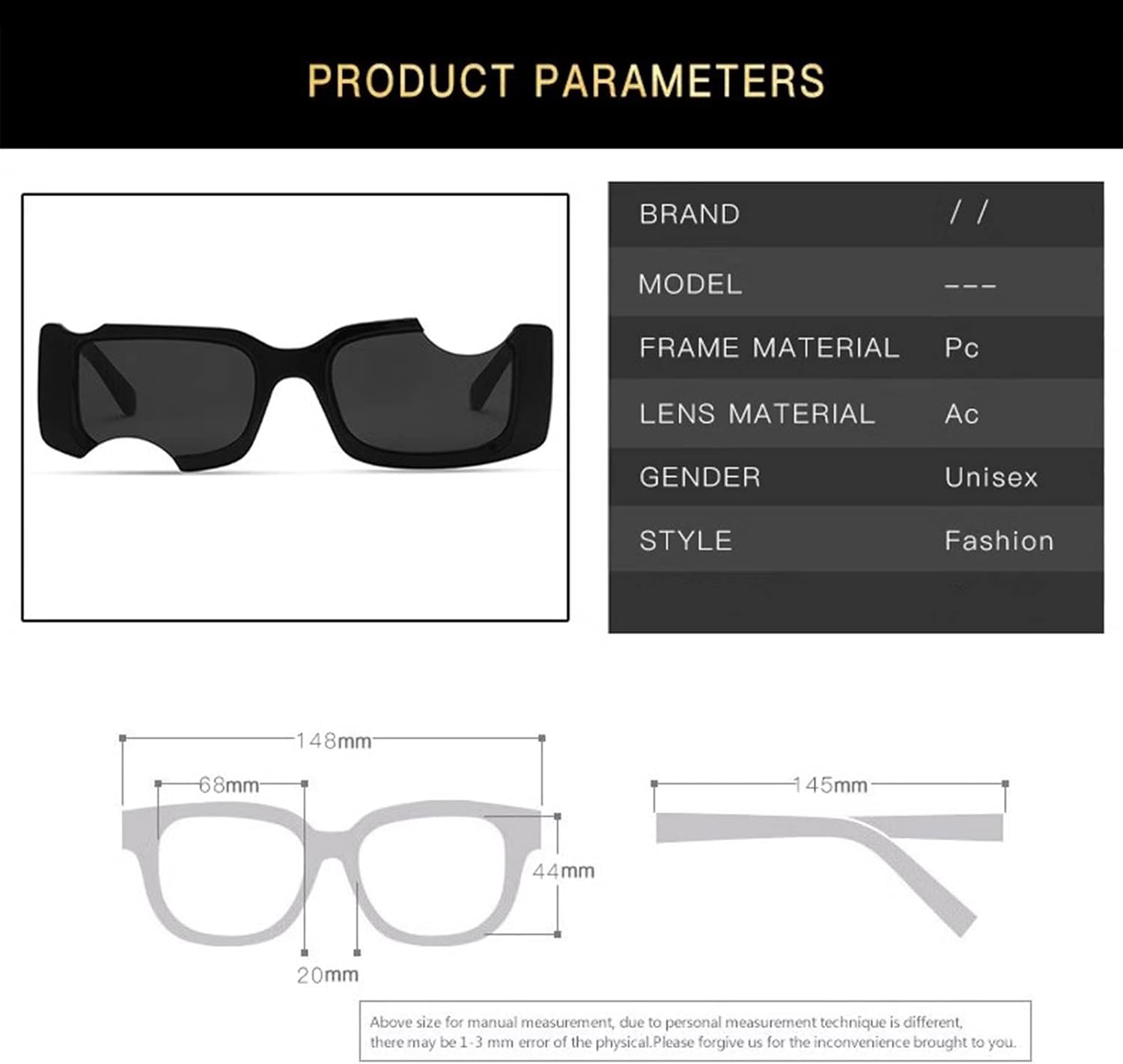 Sunglasses Hip-hop Gap Design Sunglasses Trends Street Vintage for Men Women