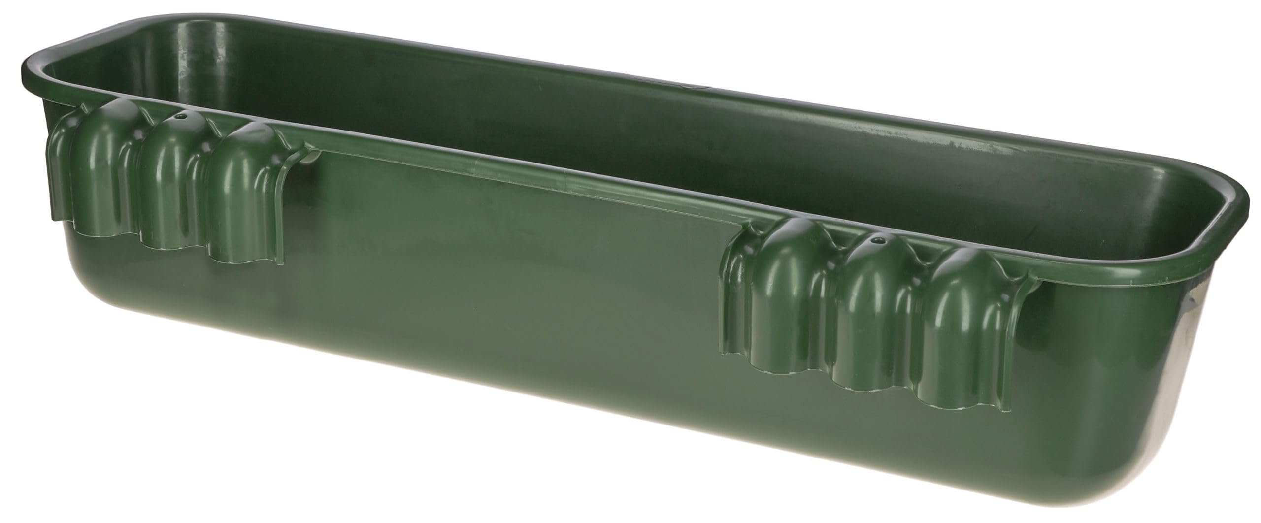 Kerbl comedero Largo, henera, forrajera, Verde, 100 x 32 x 24 cm, 42 l, plástico Reforzado con Fibra de Vidrio, para Colgar