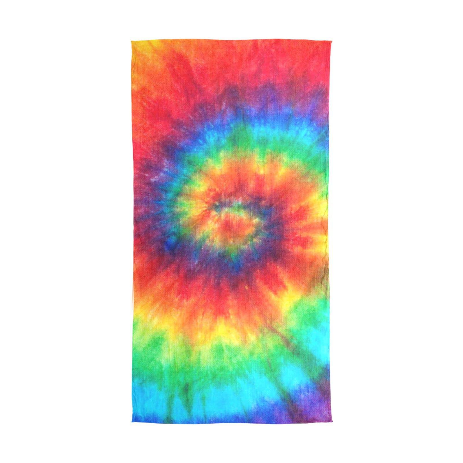 YOUJUNER Women's Long Silk Scarf Abstract Tie Dye Chiffon Silk Scarves Shawls Stoles Wraps for Women Ladies