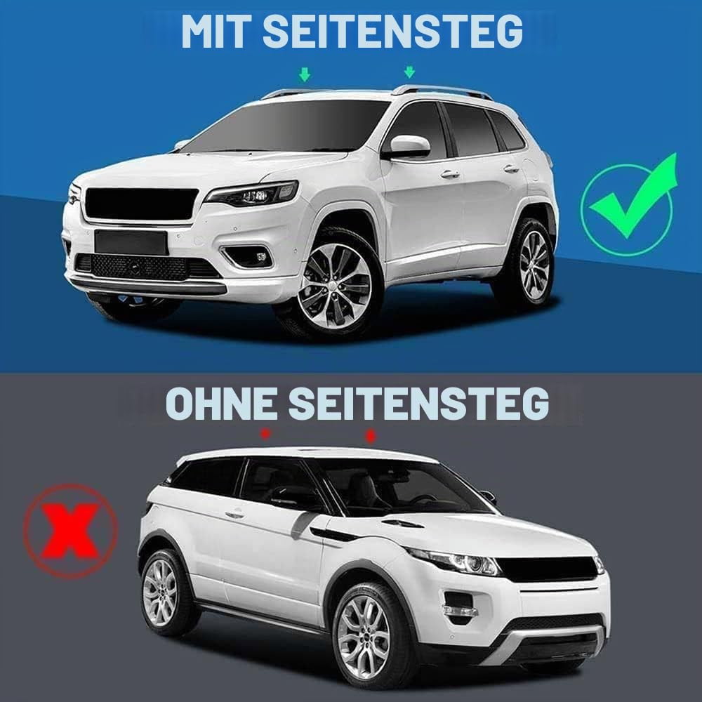 TULDYS Aluminium Dachträger für Ford Ecosport 2013-2020, Dachgepäckablage Railing Track Schienen Querstangen Zubehör, Silber