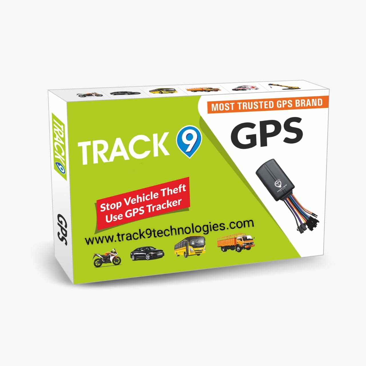 Buy Track9 GPS Tracker Device with Android and iOS Mobile App with