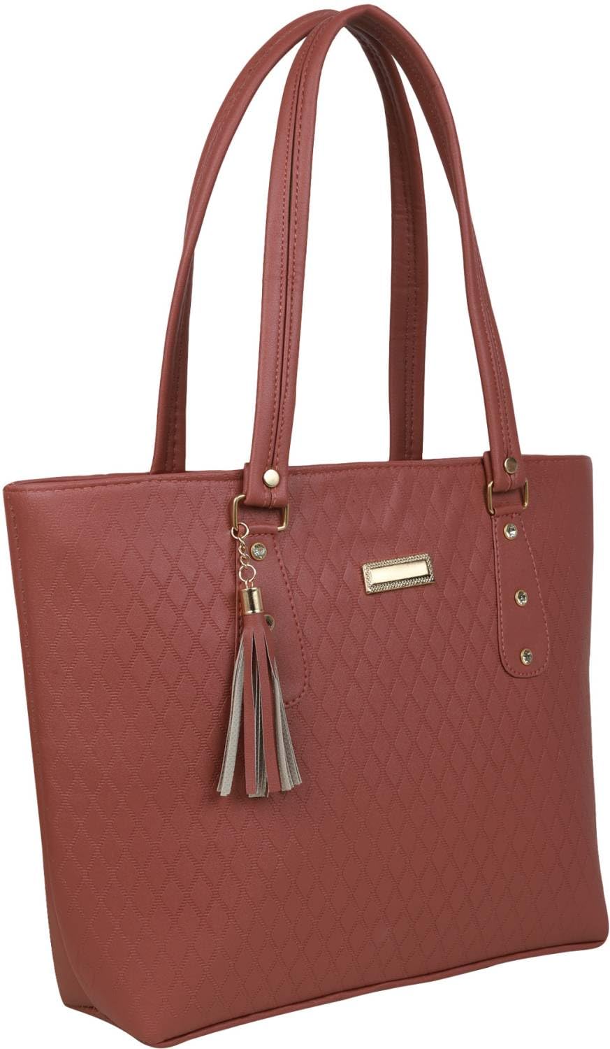 Stylish and Fashionable PU Leather Medium Handbag For Women & Girls - TB13 (Shoulder & Tote Bag)-image-39