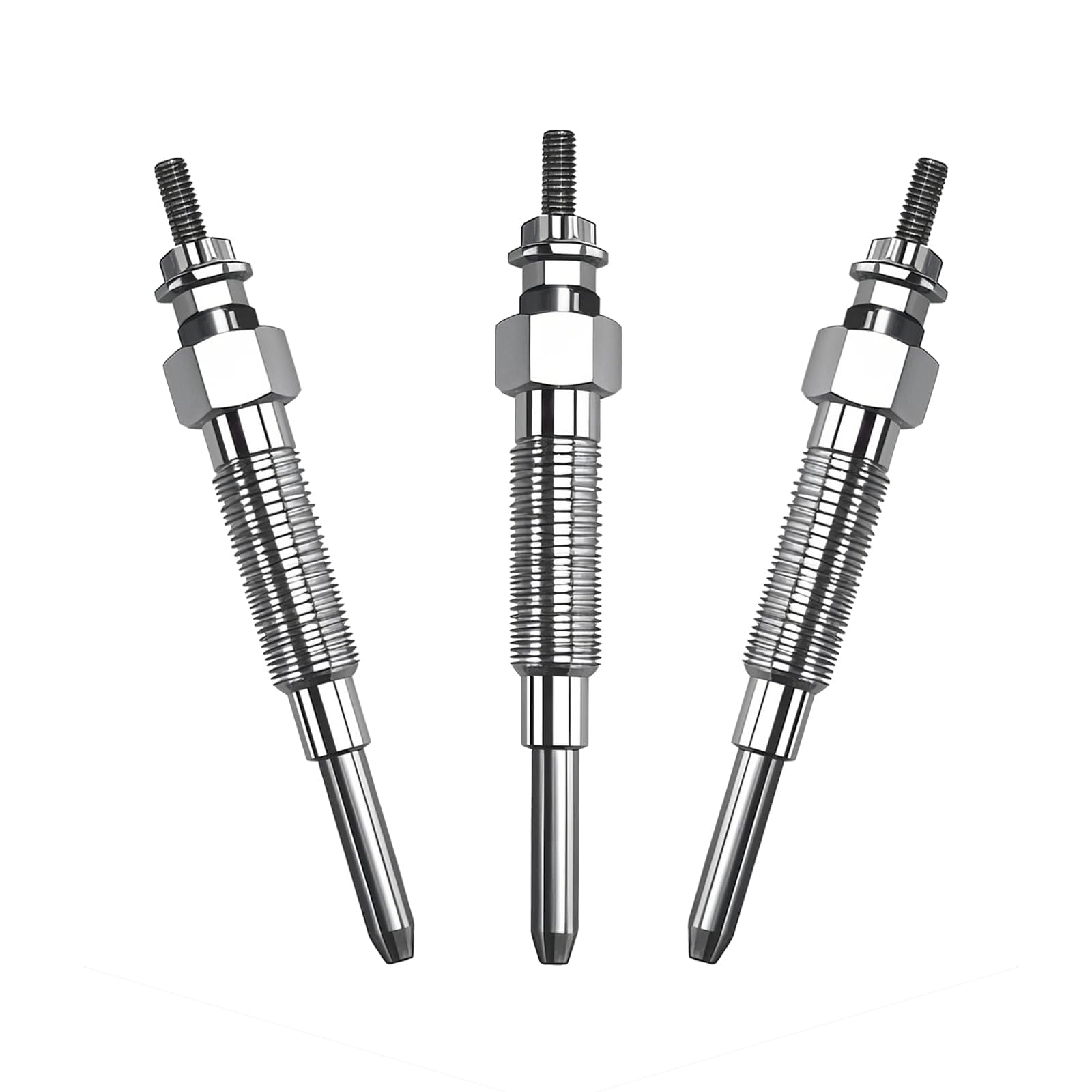 Lot de 3 bougies de préchauffage compatibles avec Mitsubishi S4S S3L S3L2 Moteur Chariot élévateur Compact Tracteur Remplacement # : 32A66-03100 32A66-03101 32A66-03102