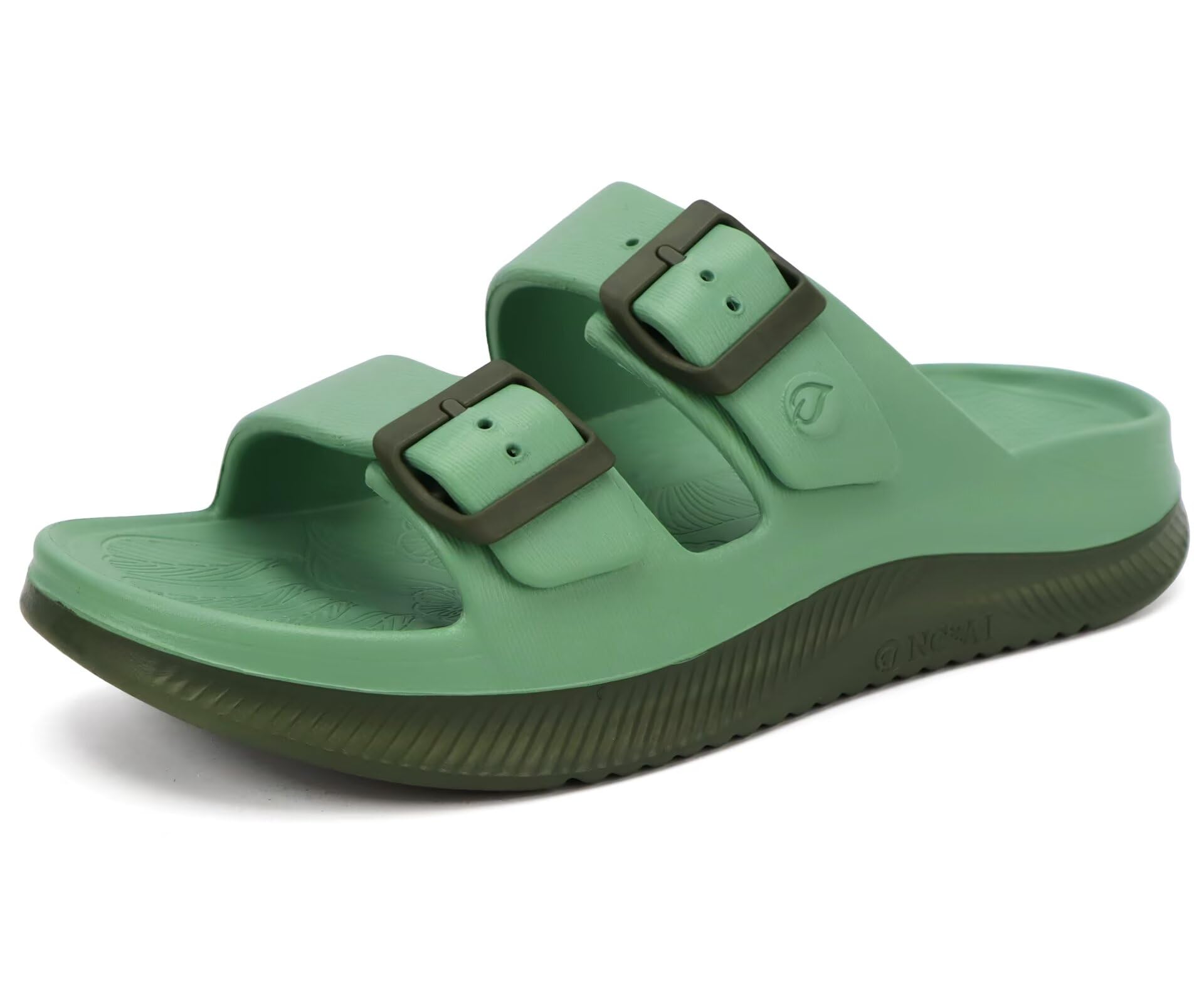 ONCAI Damen Sandalen Pantoletten mit Verstellbarem Riemenverschluss Outdoor Sport Athletic Slides Offenen Zehen und Dicker Polsterung mit Athletischen Komfortablen Gummisohlen Größe EU36-42