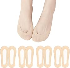 EQLEF Füßlinge Damen, Ballerina Socken Damen Rutschfeste Invisible Socks Sneaker Socken Unsichtbare Sockn für Hohe Absätze Bootsschuhe