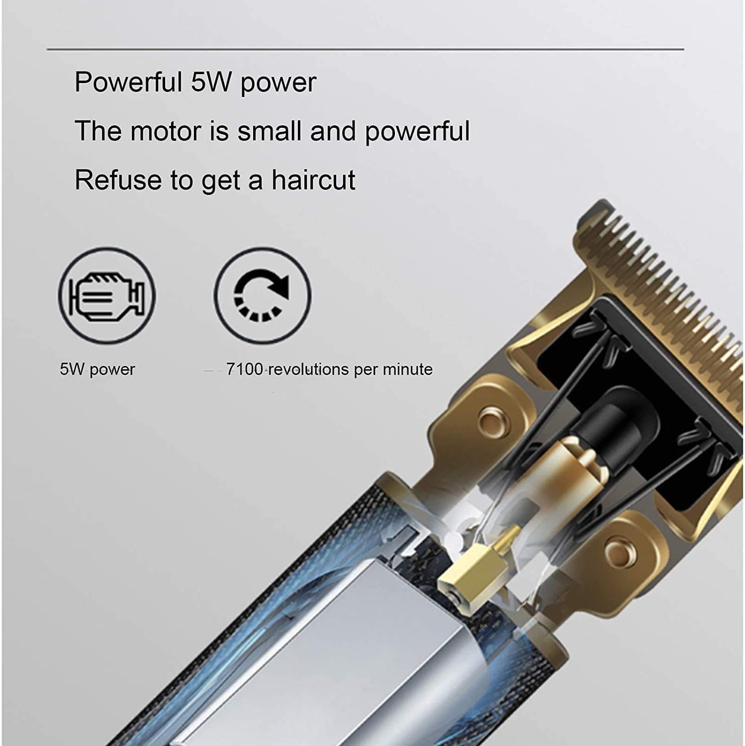 Clippers per Capelli 9000rpm Clippers Pesanti Cordless per Uomo Tranquillo per Capelli Transmers Macchina per depilazione Ricaricabile con 4 pettini Guida