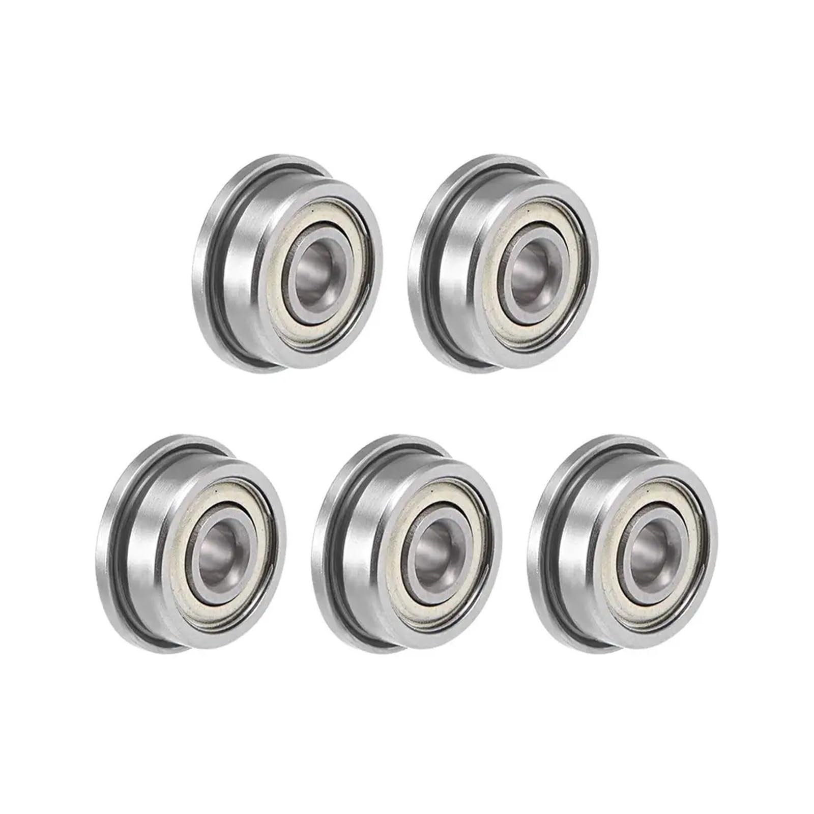 HHB18I 2-5PCS Flange Ball Bearings F604 F605 F606 F607 F608 F609 F623 F624 F625 F684 F688 F626 F627 F628 F629 ZZ 2Z 3D Printers Parts(5Pcs,F627zz 7x22x7mm)