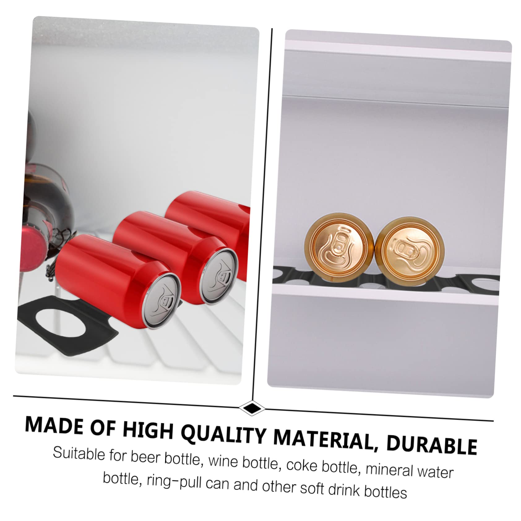 CIYODO Ganize Your Fridge Efficiently: Beer Storage Rack Beverage Beer Shelves Fridge Accessories Silicone m