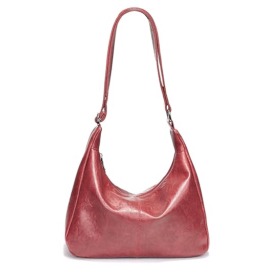 celestina Hobo Bags for Women, Ultra Soft Foldable Vegan Leather Shoulder Handbag, Stylish Slouchy Tote Purses