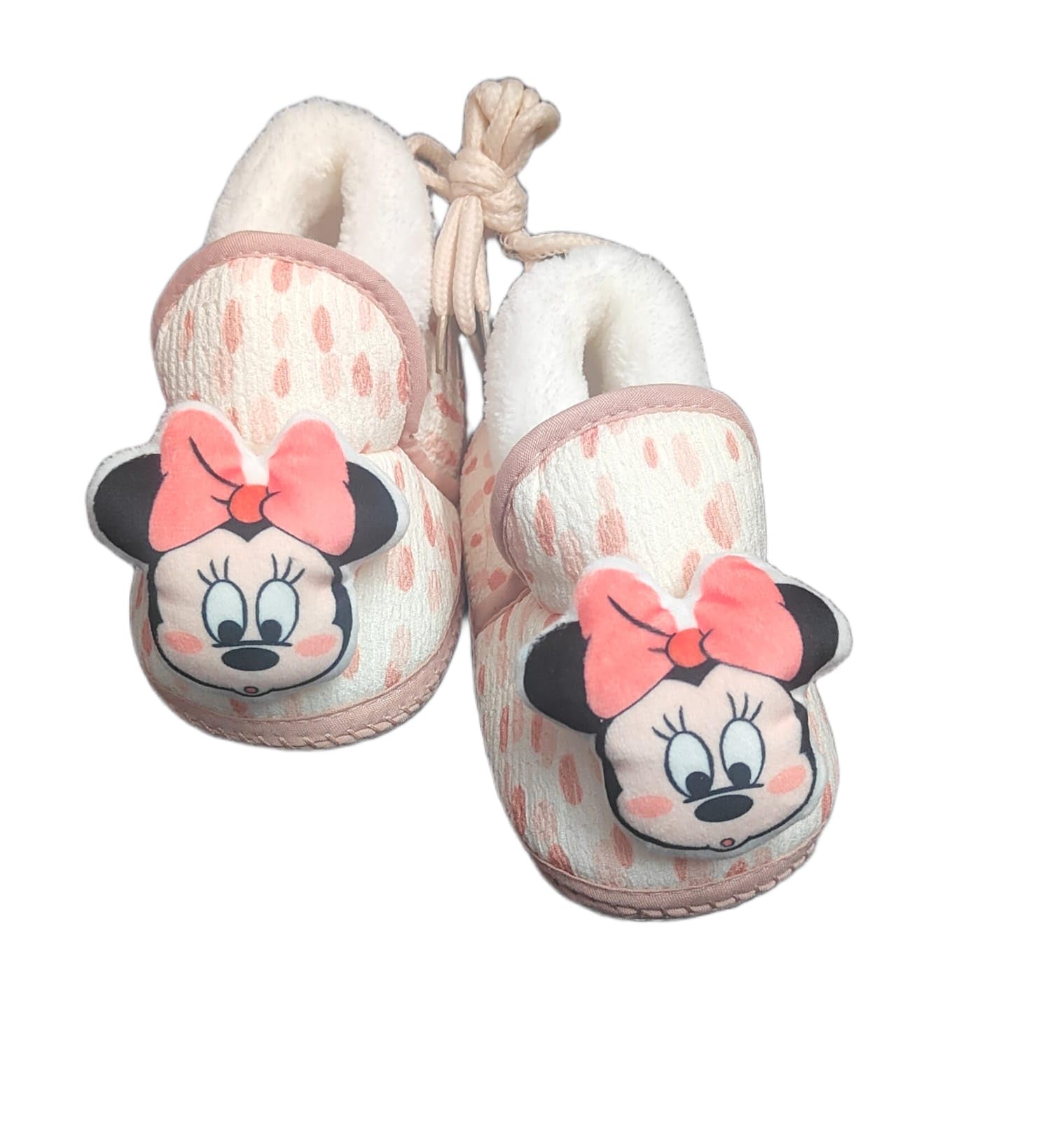 Radharamana Store Baby 3D Soft Slip-On Plush Warm Booties Anti-Skid Winter Shoes for Newborns & Toddlers Comfortable & Cute Design Unisex Baby Booties, Size 0-6 Month Assorted Colour-image-6