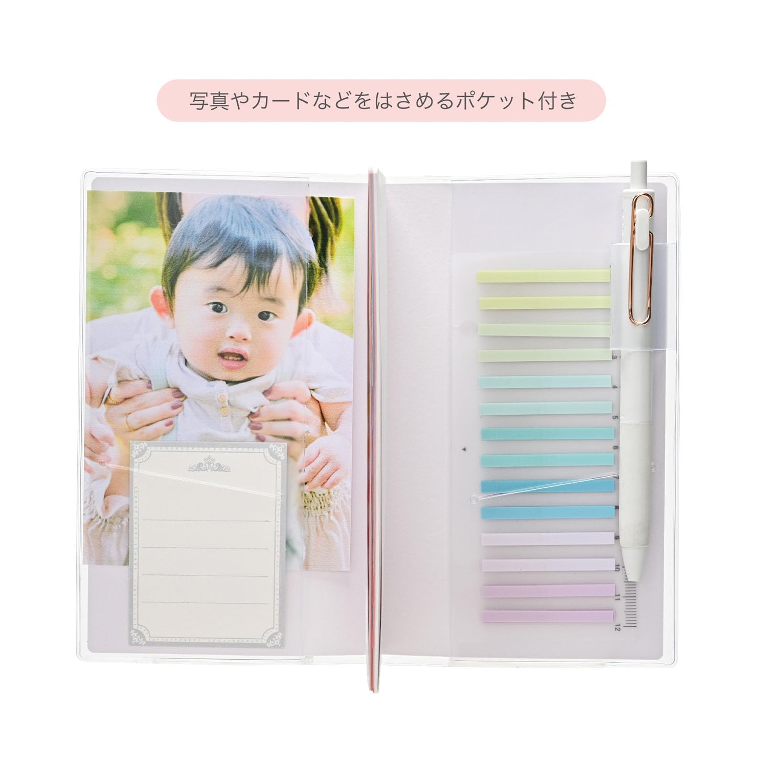 ラベンダー ページ クツワ ダイアリー 2026 手帳 カラーインデックス手帳 スリム