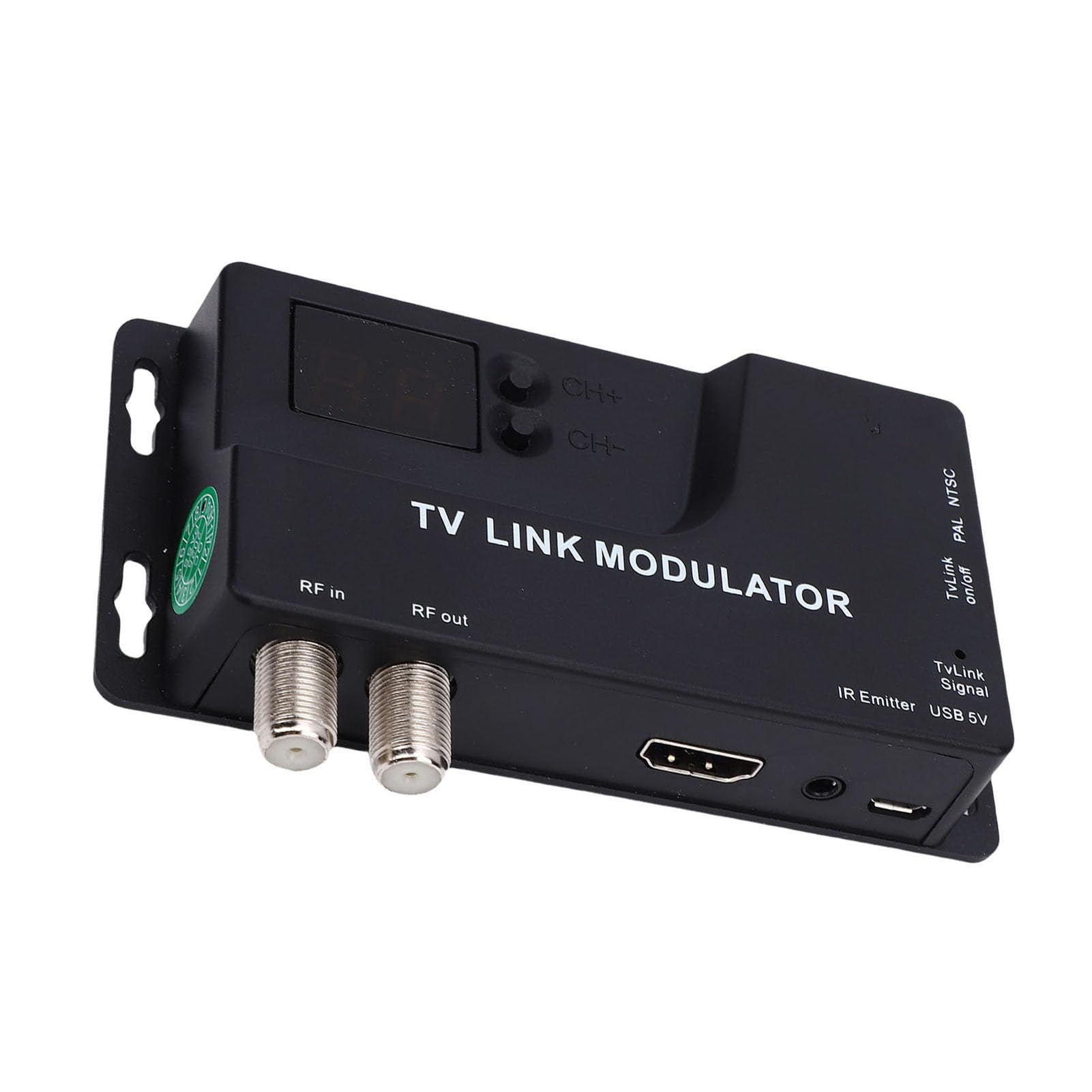 Modulatore RF, Convertitore ABS HD a RF da 471,25 MHz a 885,25 MHz, Commutabile NTSC PAL, Ingresso 1080P, 136 per Vecchi Televisori CRT Console di Gioco DVD Cable Box