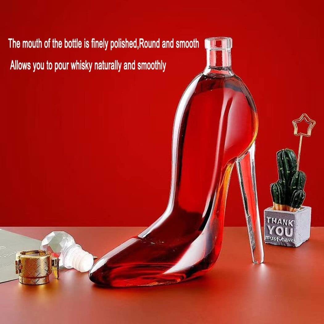Whisky Decanter, 750 ml damski szklany dekanter, dekanter alkoholowy, odpowiedni do dekanter