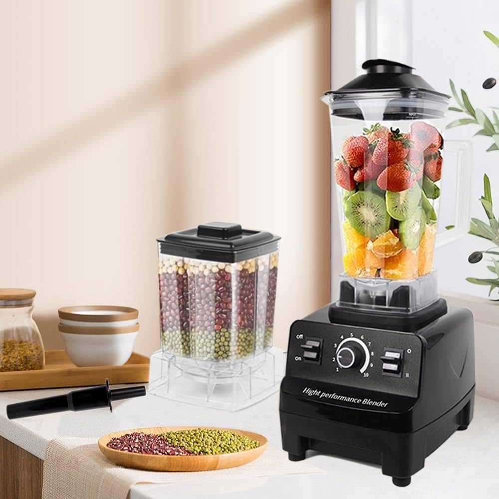Profesjonalny Blender Do Smoothie 5500 W, 10 Ustawień PręDkośCi, 6 Ostrzy Ze Stali Nierdzewnej, Kubek Ochronny Do Przygotowywania Koktajli Mlecznych I Koktajli,A