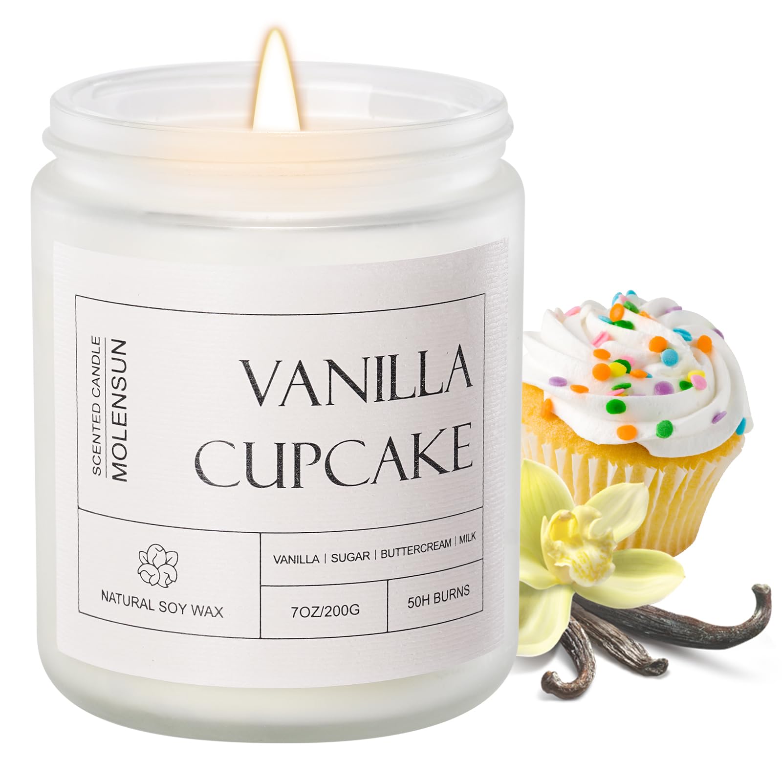 Molensun Vanilla Cupcake Candle