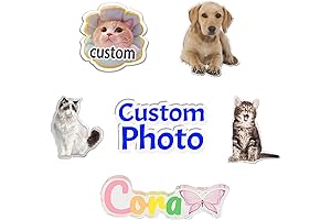 Personalized Photo and Text Acrylic Croc Charms for Party Favors