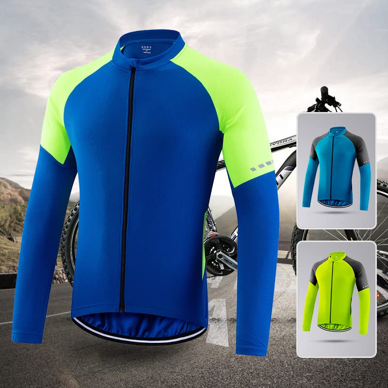 Chaqueta ciclismo hombre térmica azul tamaño XXL miniatura 3