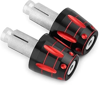 Motorcycle End Grip Slider Motorcycle Handle Bar Handlebar Grips Cap End Handle Plugs Cap For YA-MA-HA MT07 MT-07 2014-2021 (Color : Titanium)