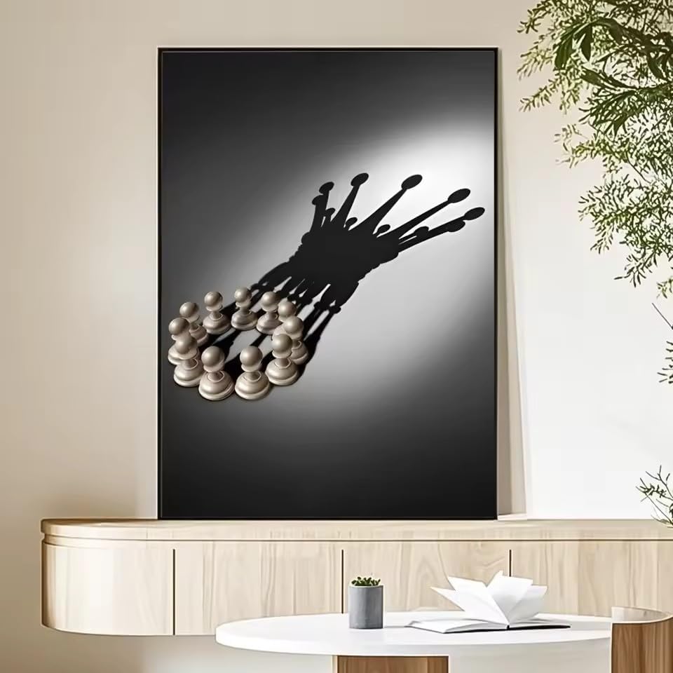 Décoration murale échecs en toile, le cadeau idéal pour joueur