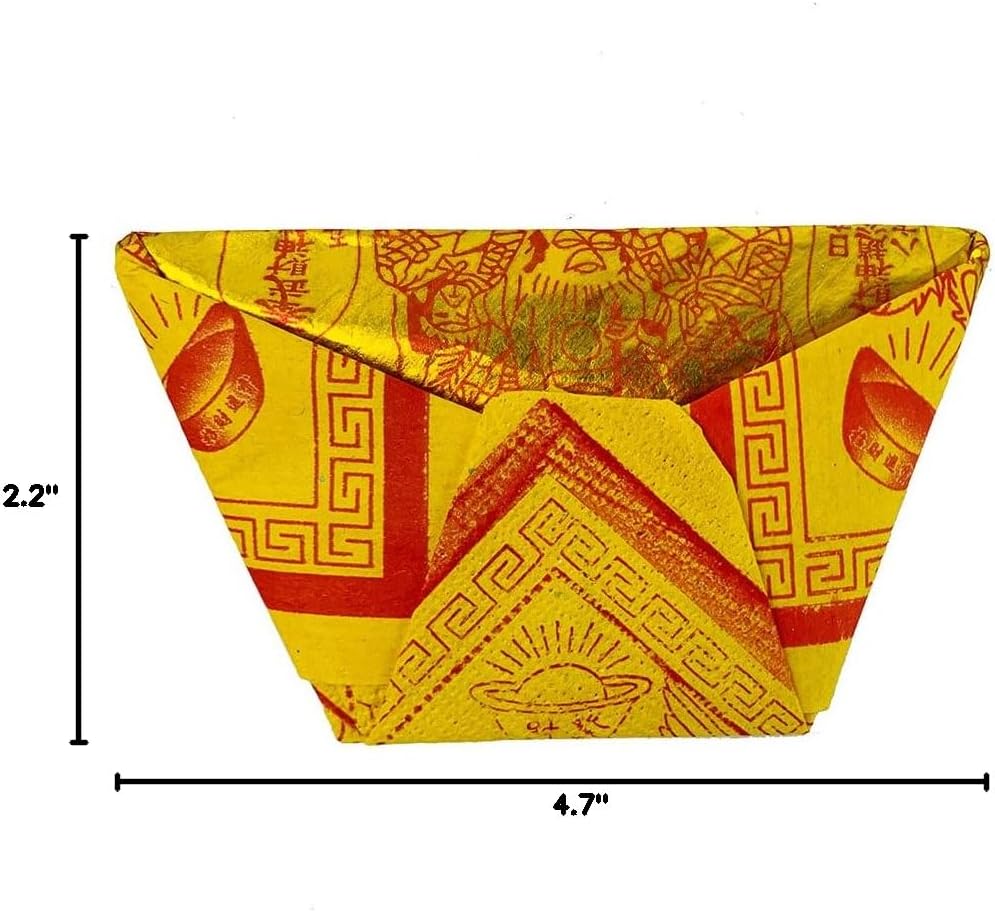 Ancestor Money Joss Paper - Chinese Ingot for The Ancestors - Zhaocai Yuanbao