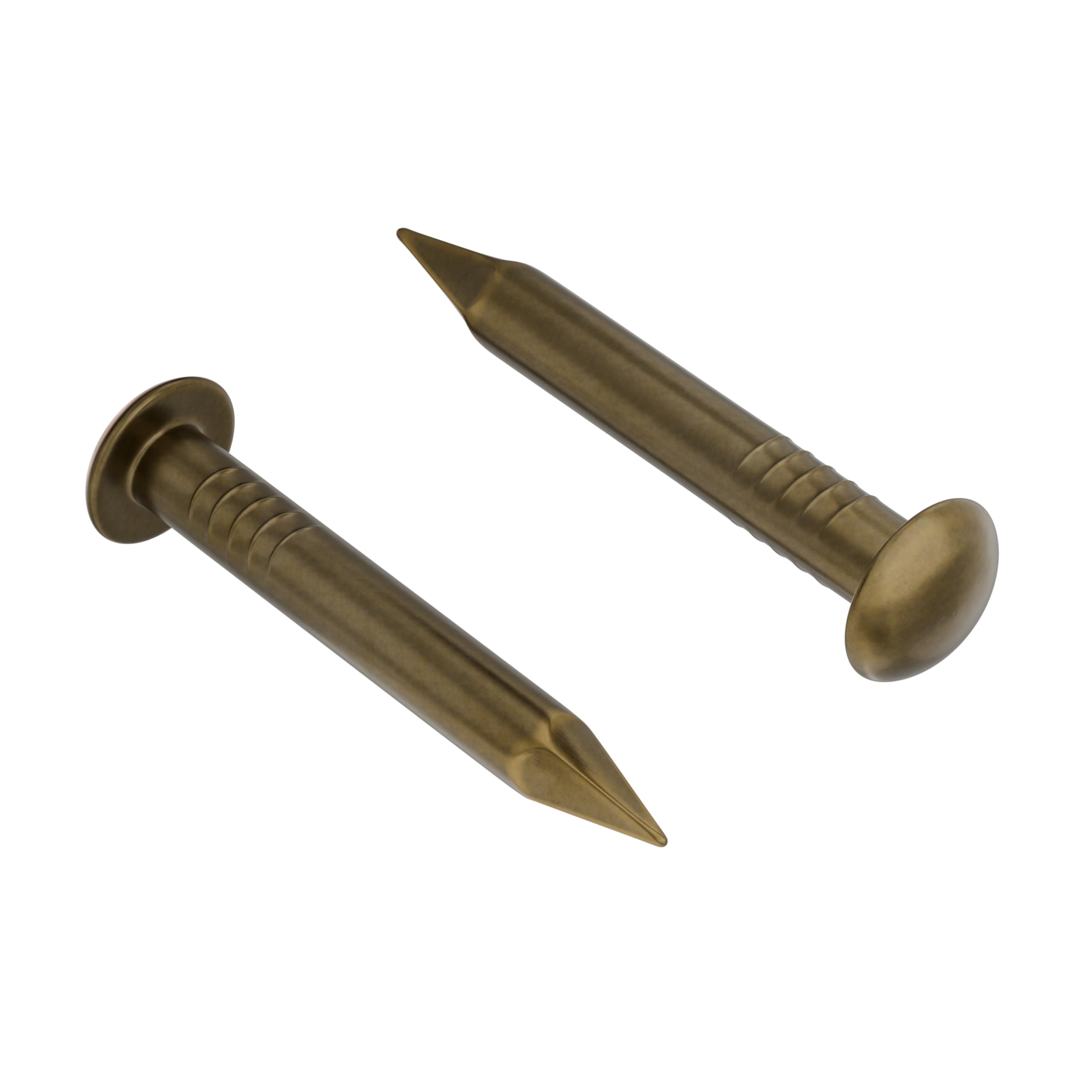 Antique Brass Escutcheon Pins - 100 Pack -1