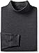 Lands' End Mens Long Sleeve Super-T Mockneck Dark Charcoal Heather Tall X-Large