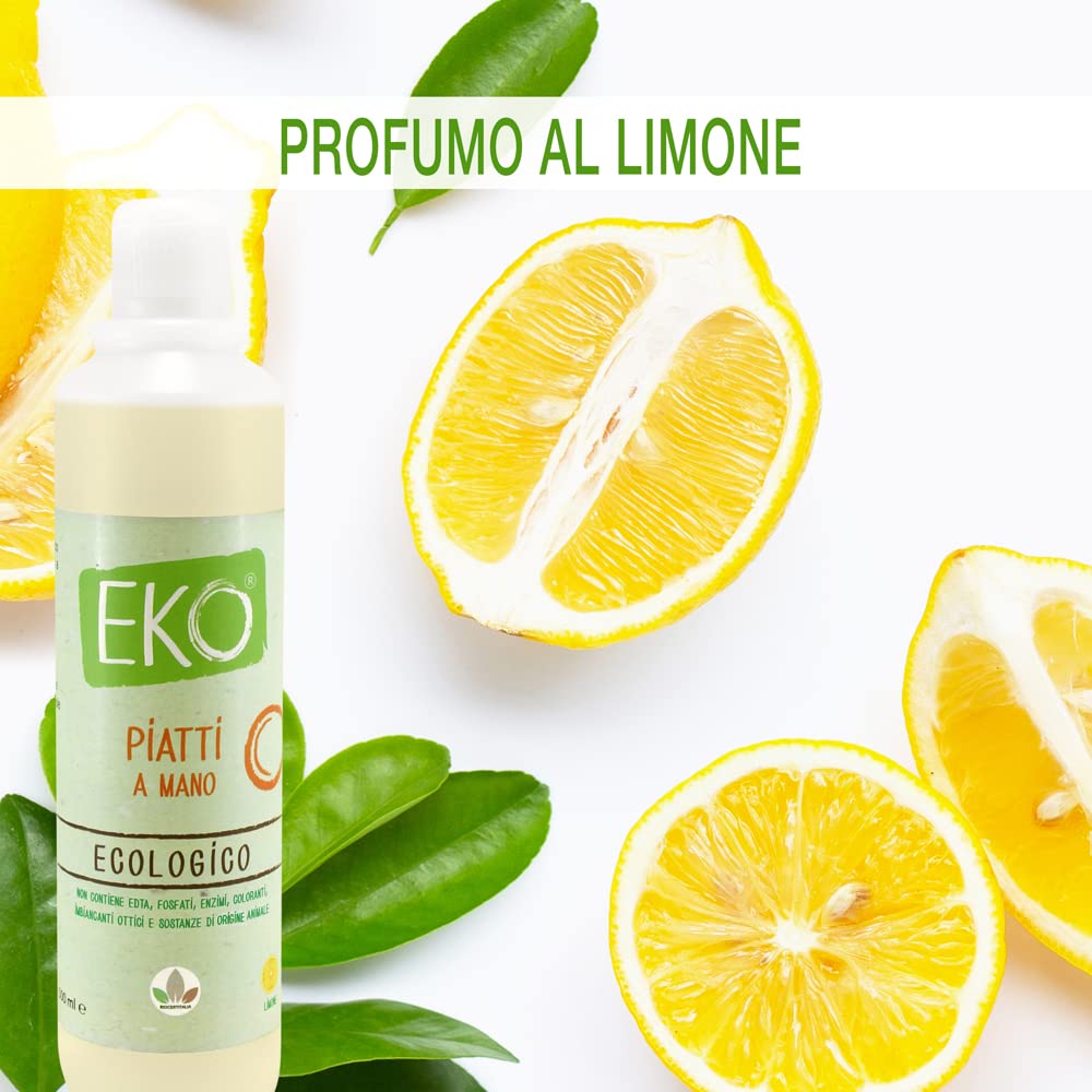 EKO Detersivo Piatti a Mano - Ecologico 500ml (Limone)