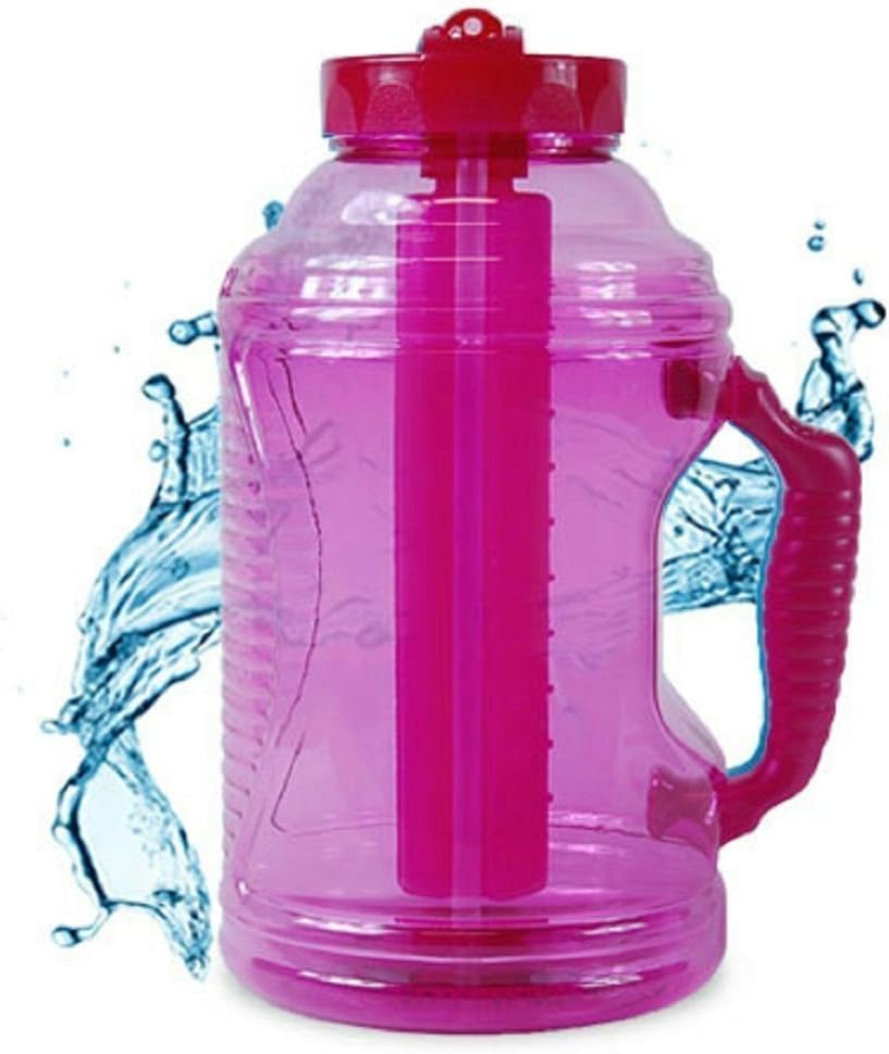 COOL GEAR 75 oz EZ Freeze Water Bottle w/Handle Straw and Ice Pack