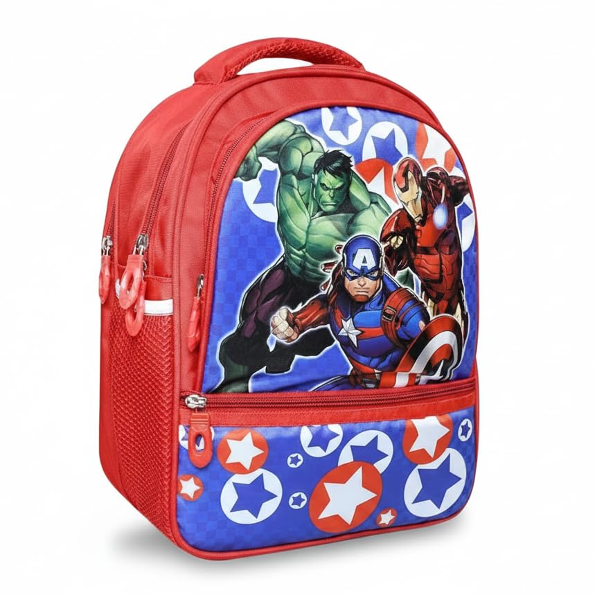 Cartoon Printed School Bag for Boys and Girls | Waterproof Backpack Bag for Travelling Sports | Kids Bag Ideal for UKG Nursery 1st Class | School Bags for 5+ Years 15 Inches-image-28