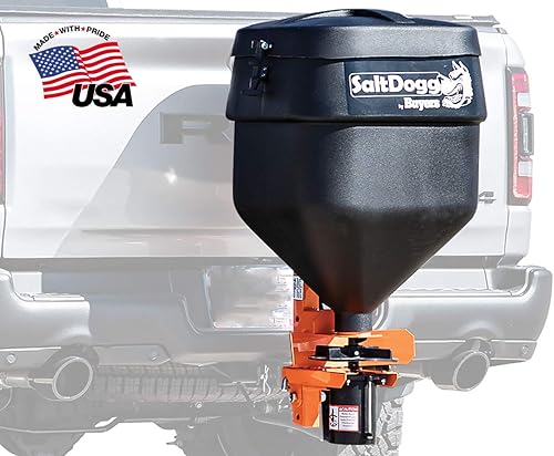 Miniatura 2 de Buyers Products TGSUVPROA SaltDogg Tailgate Salt Spreader, Made In The USA, 4.41 cu ft/331lb Capacity, Gravity Feed With Auger Assist, Tailgate