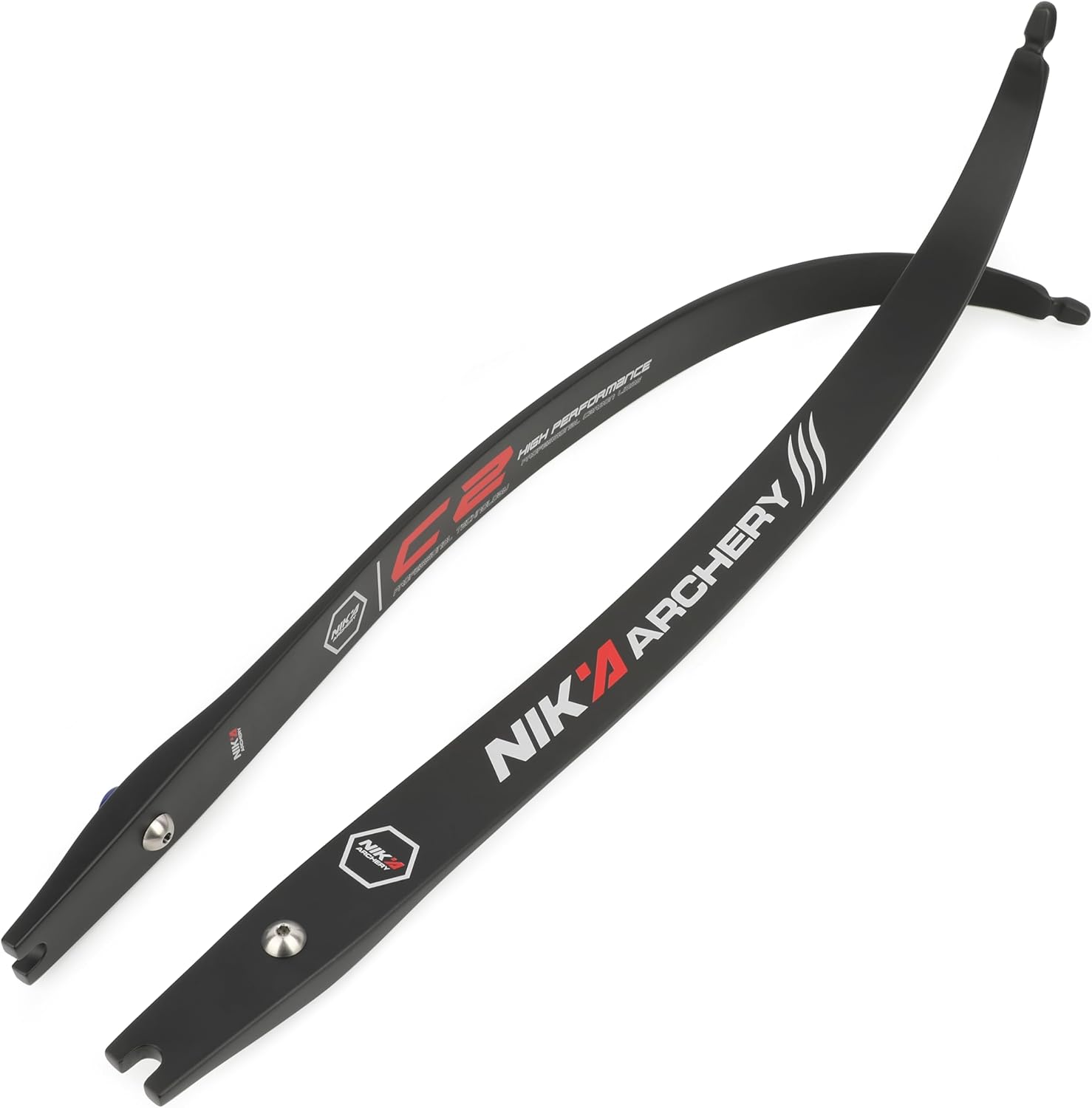 ZSHJGJR Recurve Bow Limbs ILF Bow Limbs 68"@25H Carbon Fiber Limbs 12-54lbs fit for Right/Left Hand