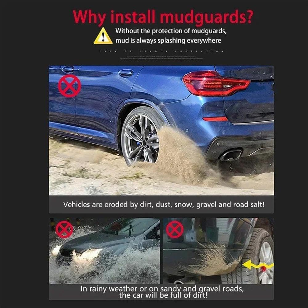 4pcs Mud Flap Guards Front Rear Mudguard Set Car Accessories for Accord for Inspire 4dr Sedan 2003-2007 Wheel Protection