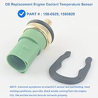Vista 2 de Sensor de temperatura del refrigerante, sensor de temperatura ECT reemplazo 158-0629, 1580629 compatible con Audi VW - 1999-2010 Beetle, 1999-2006
