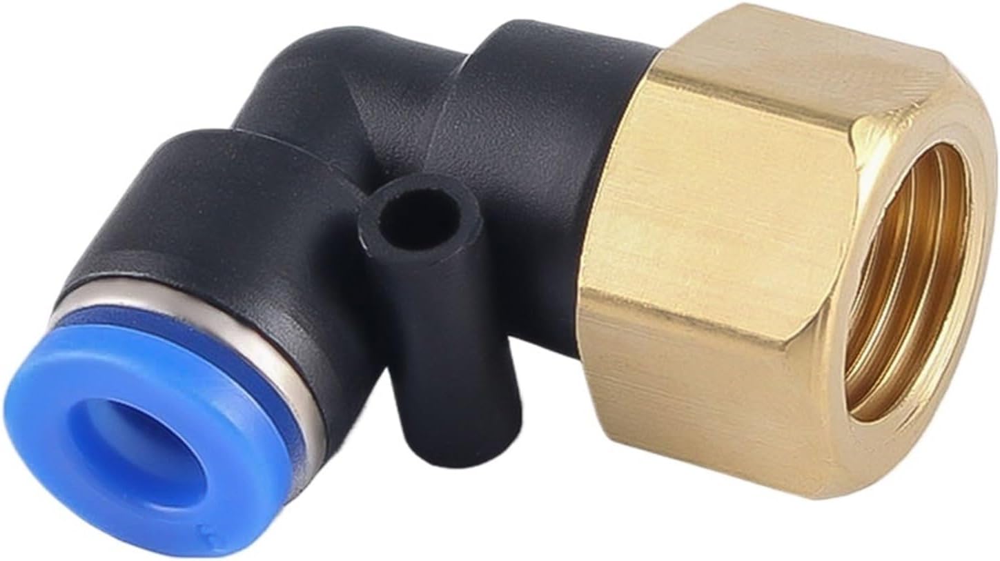 PLF pneumatic quick connector L-type female thread 1/8 3/8 1/2 1/4 Standard Pipe Thread trachea hose connector 4 6 8 10 12mm(PLF12-04)