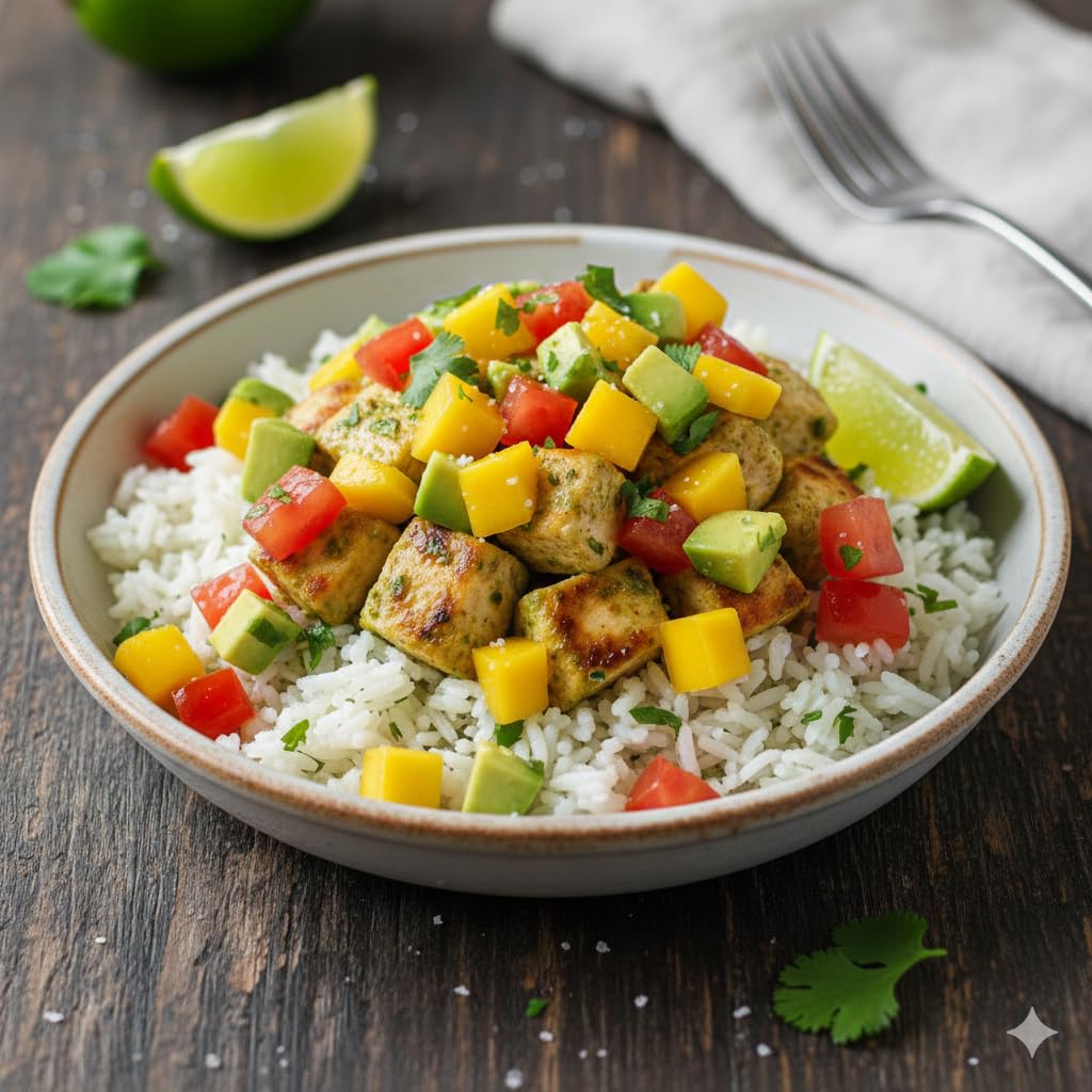 FOUNDATION Outdoors Lime Chicken with Avocado, Mango Salsa, Freeze Dried Backpacking & Camping Food, Emergency Food, High Protein Meal, Gluten Free (6)